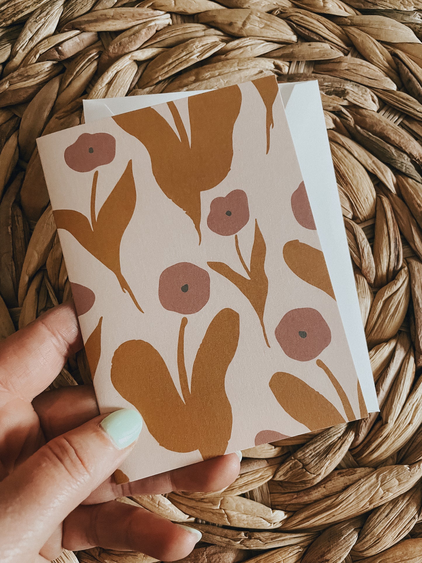 pink floral | Notecard Set