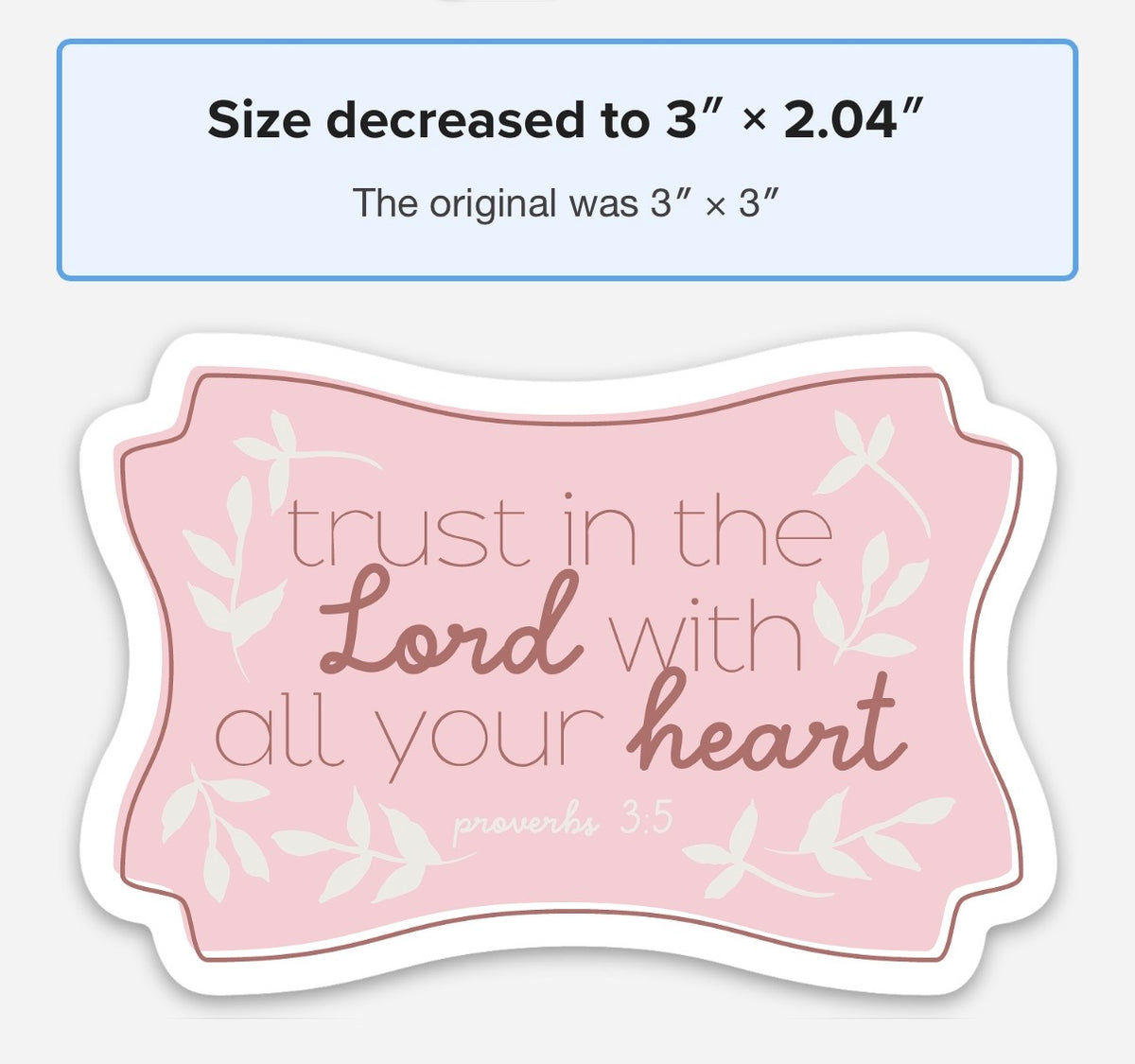 Trust in the Lord | Sticker
