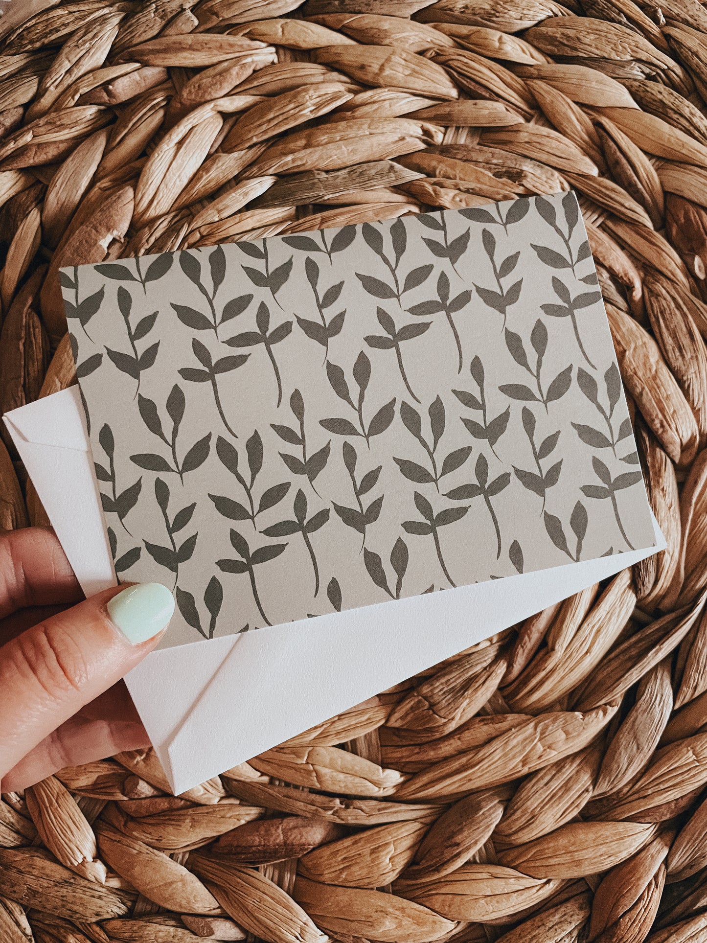 green floral | Notecard Set