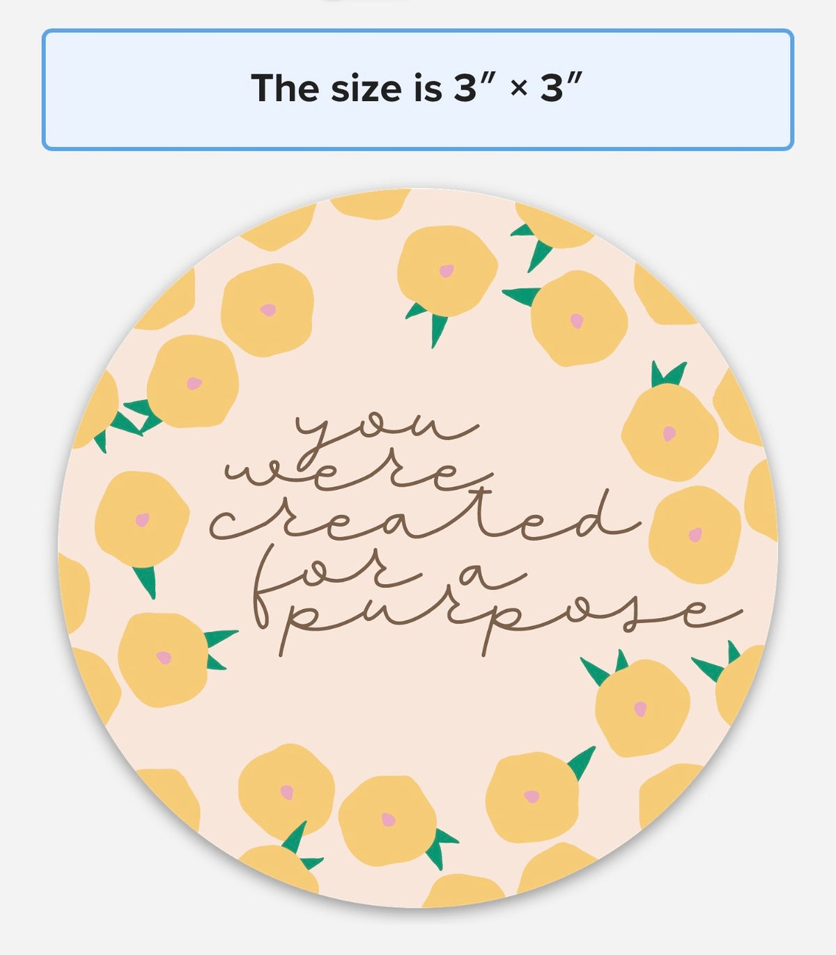 Created for a Purpose | Sticker