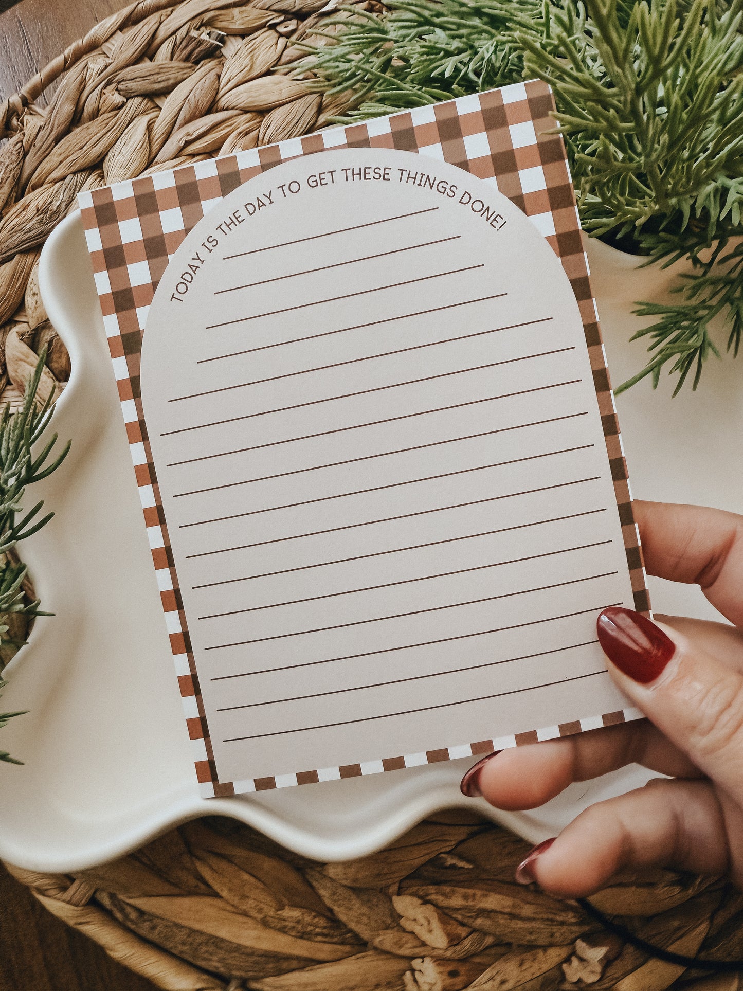 Notepad | Brown Check