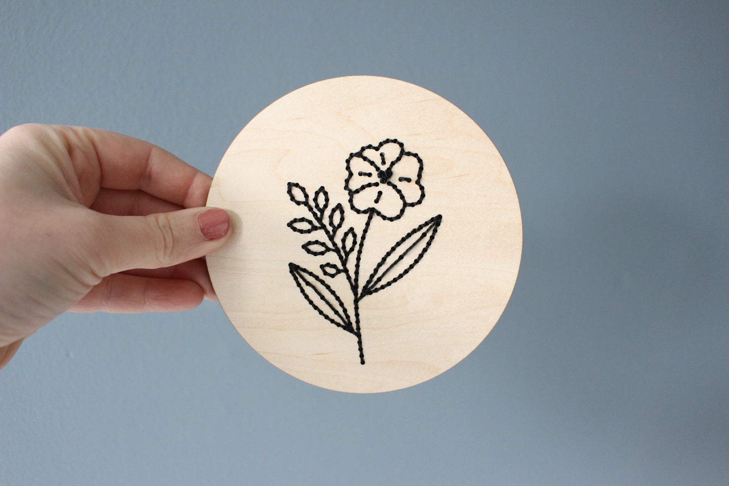 Black Floral #2 | Embroidery Kit