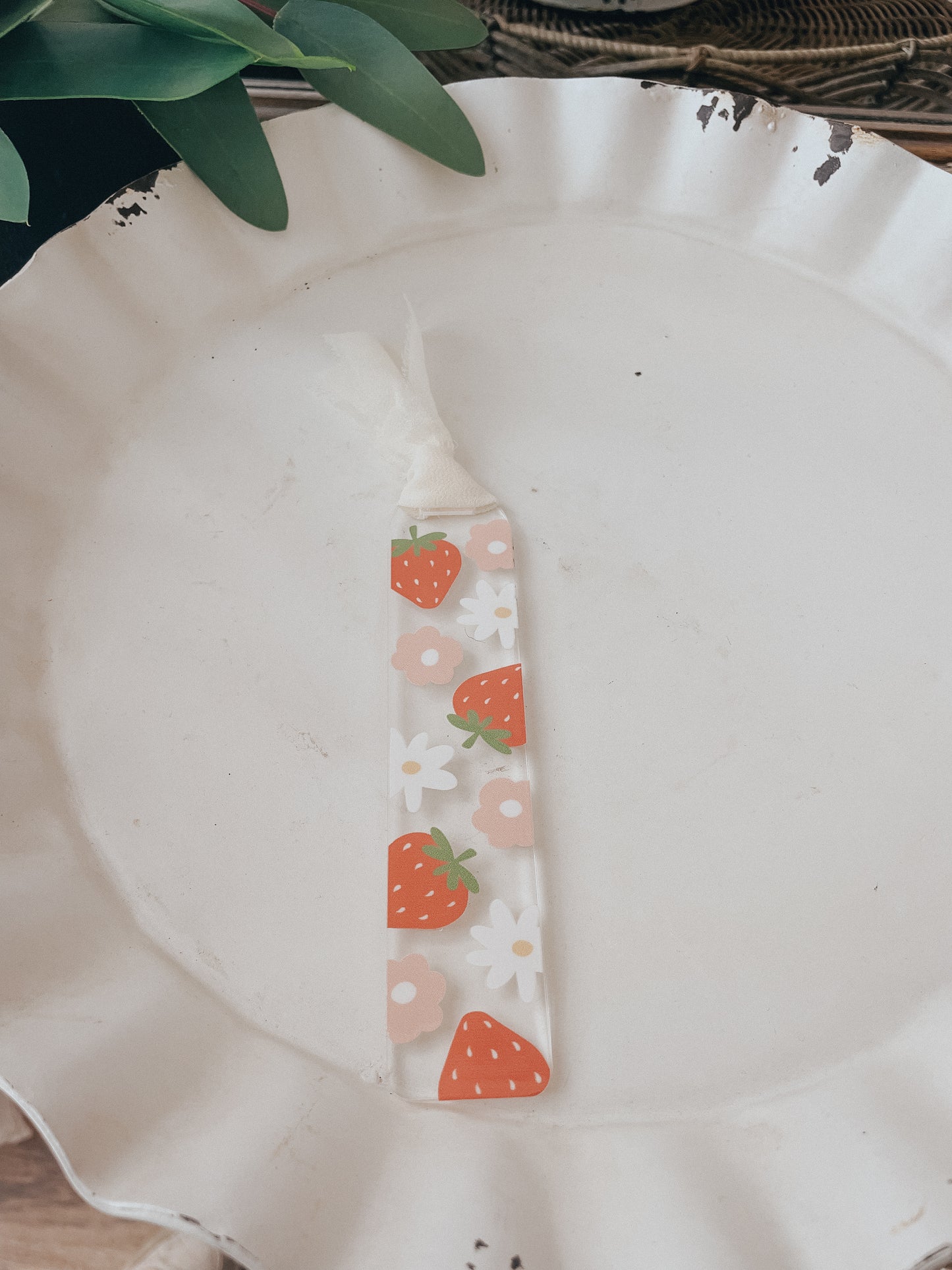 Strawberries Bookmark | Acrylic