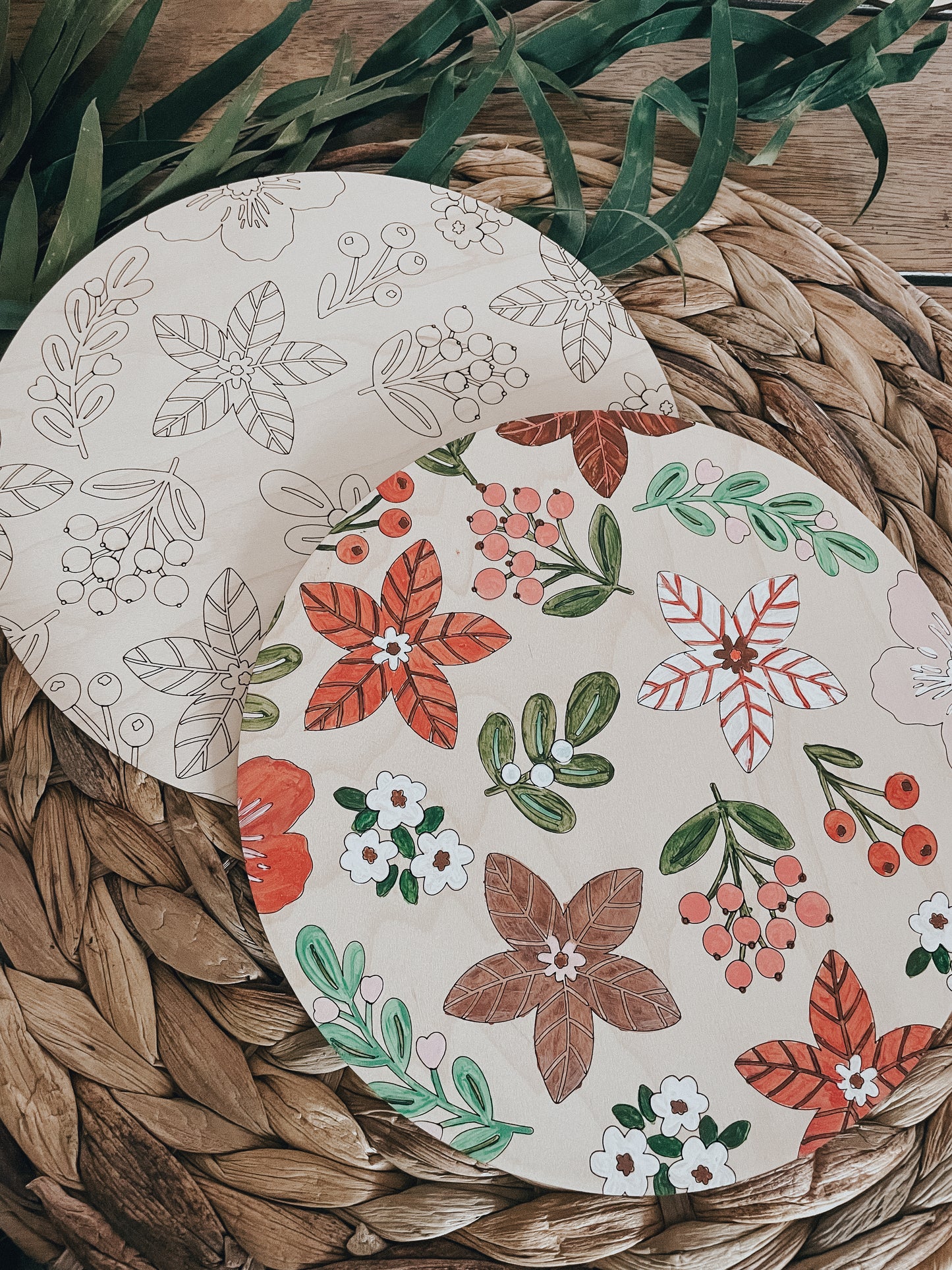 Christmas Floral | Paint by Number