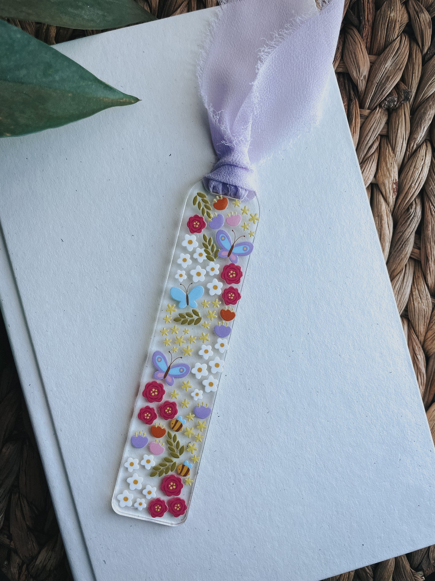 Floral Cluster Bookmark | Acrylic