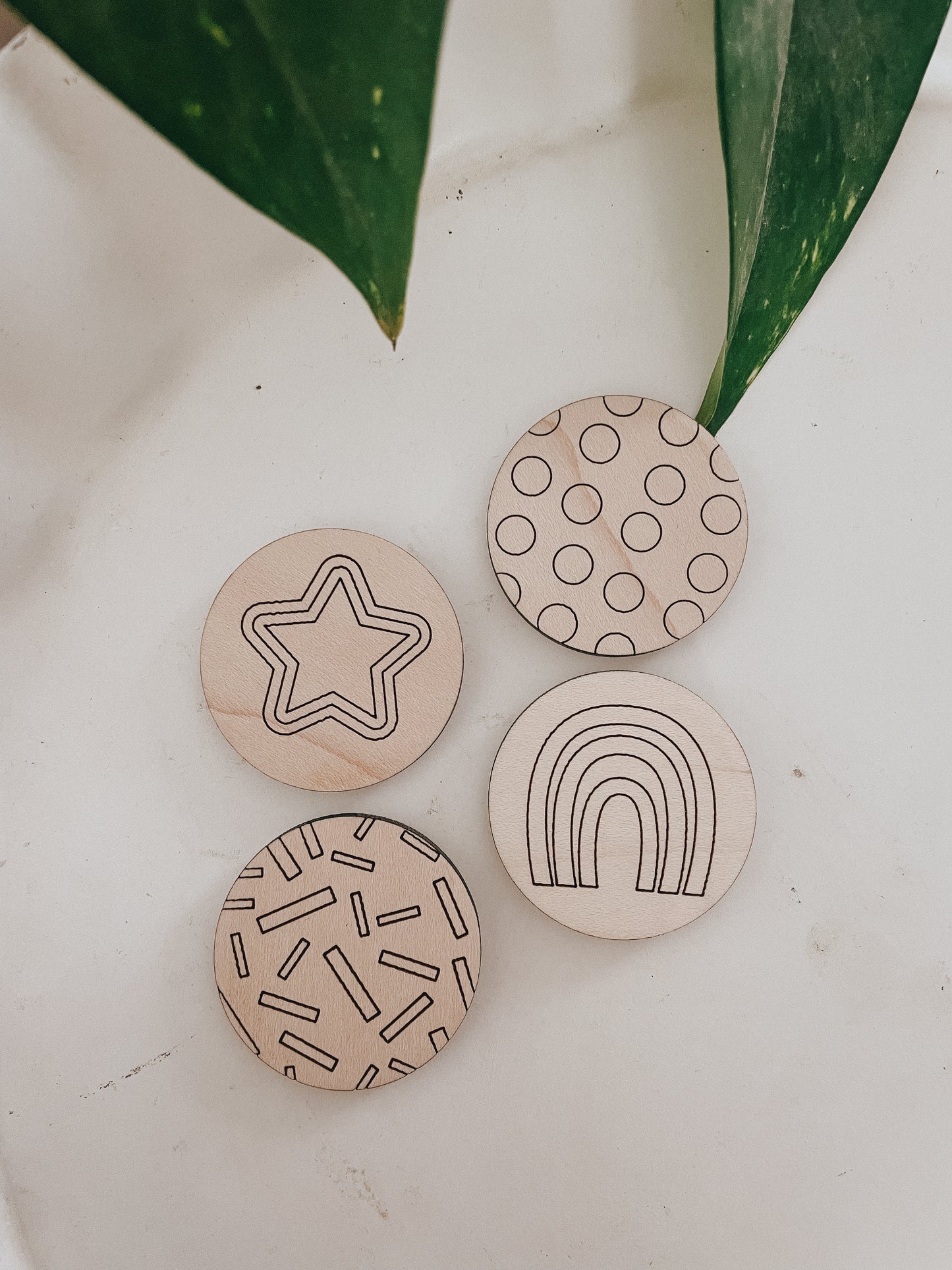 DIY Color In Tokens | 1.5" Set