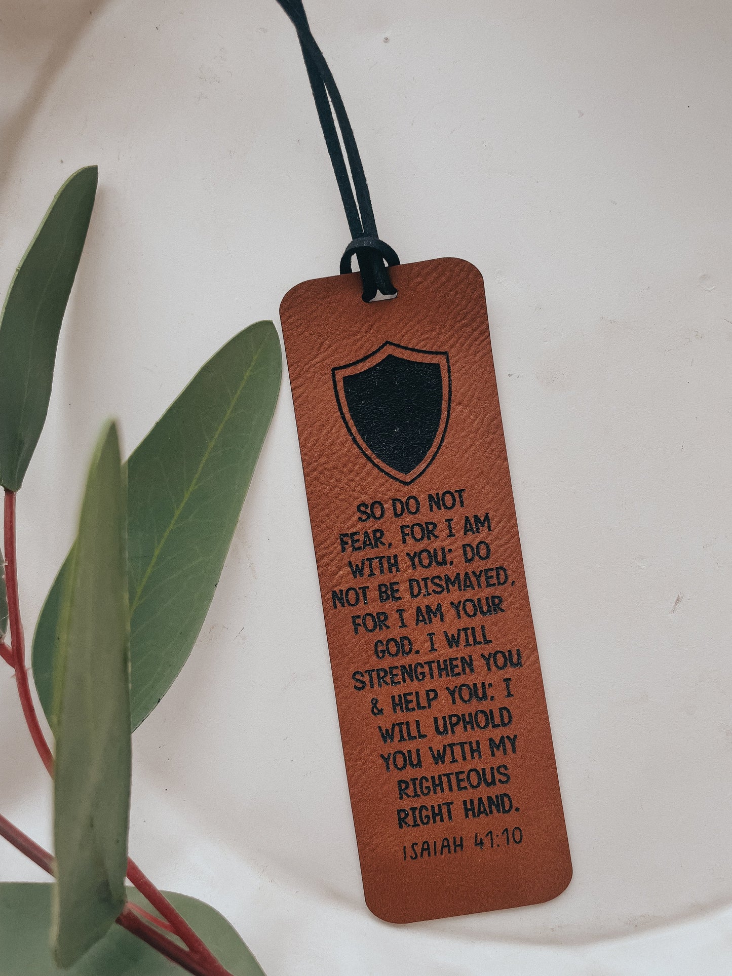 Scripture Bookmark | Leather
