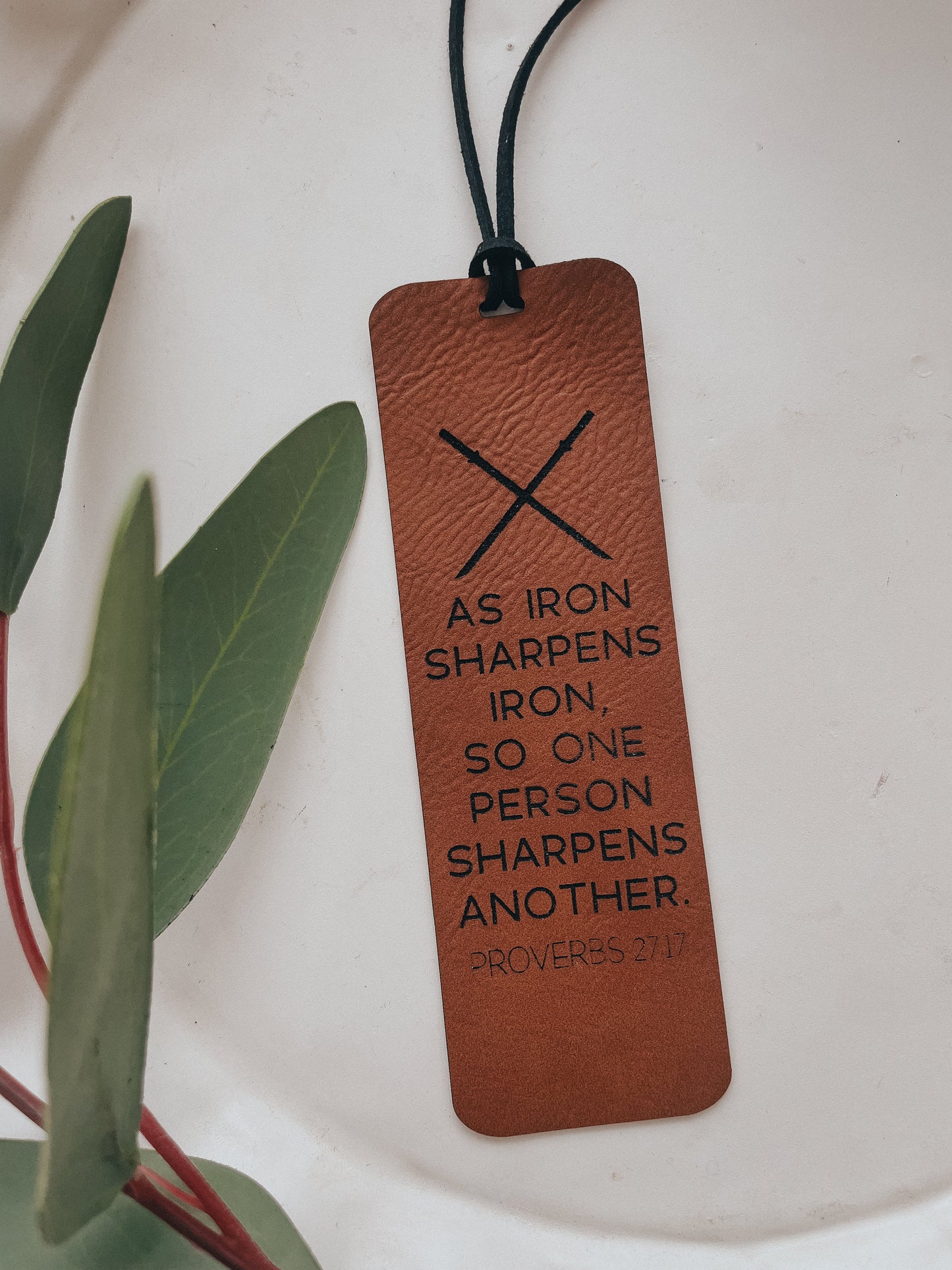Scripture Bookmark | Leather