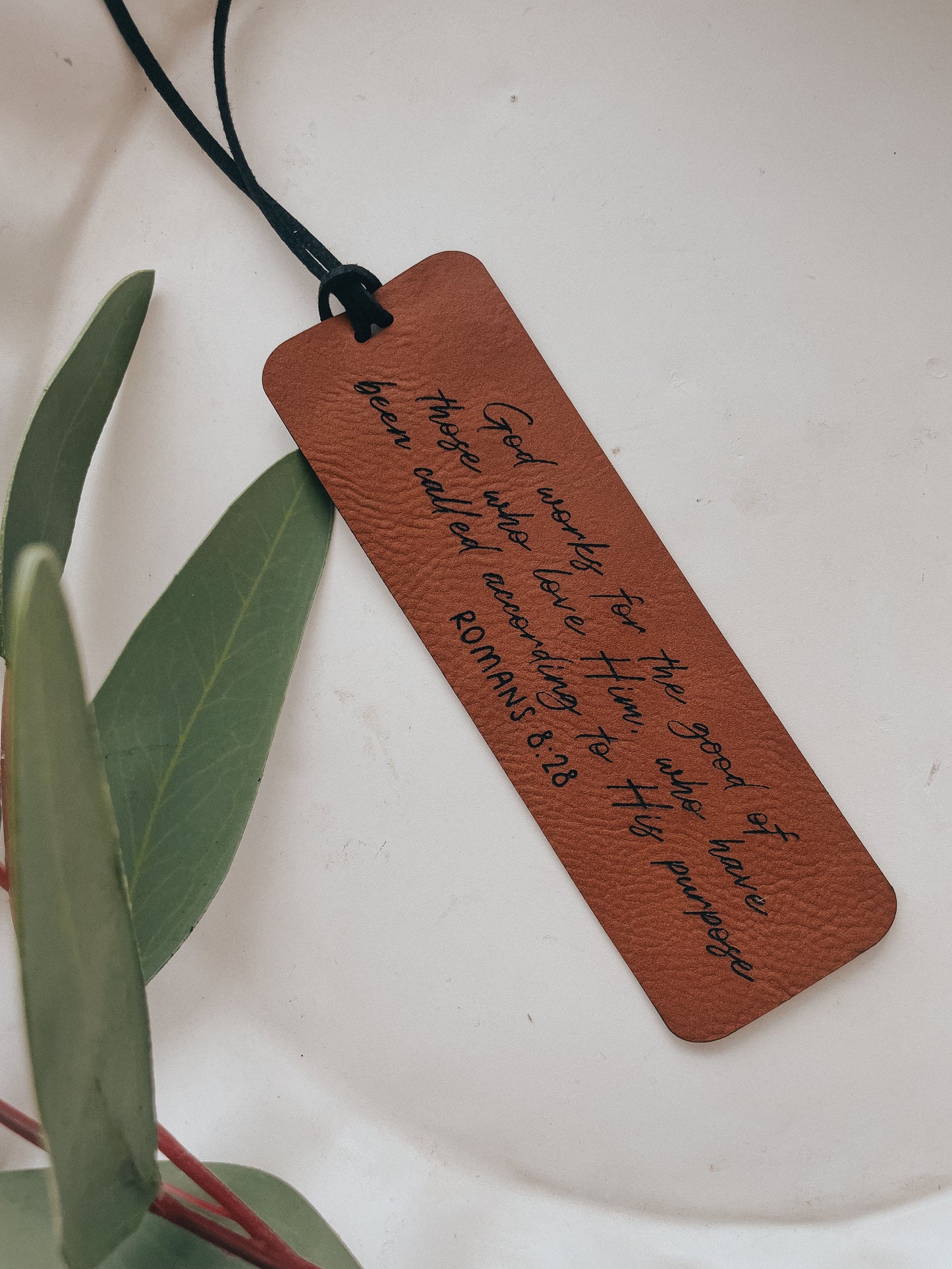 Scripture Bookmark | Leather
