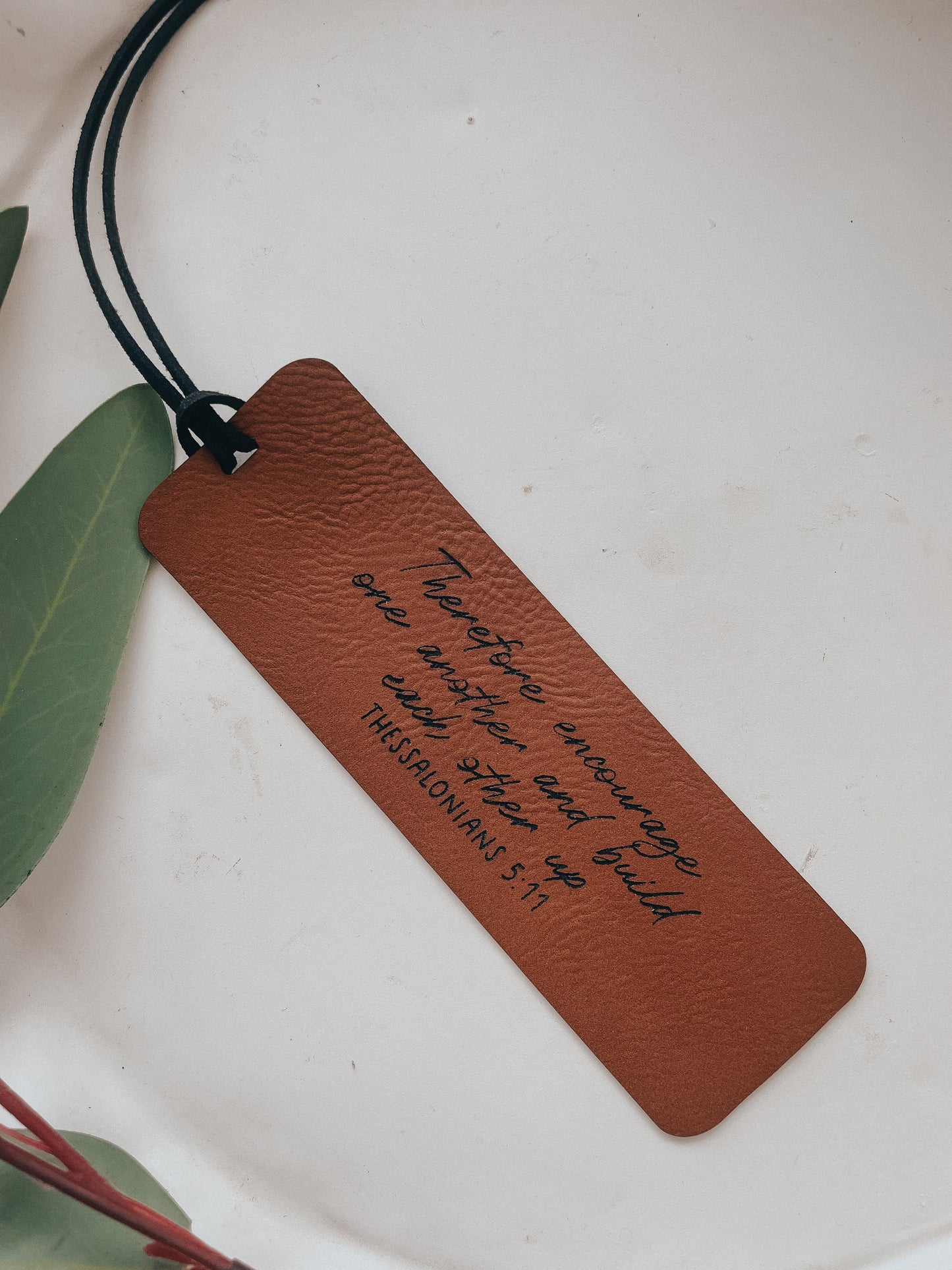 Scripture Bookmark | Leather