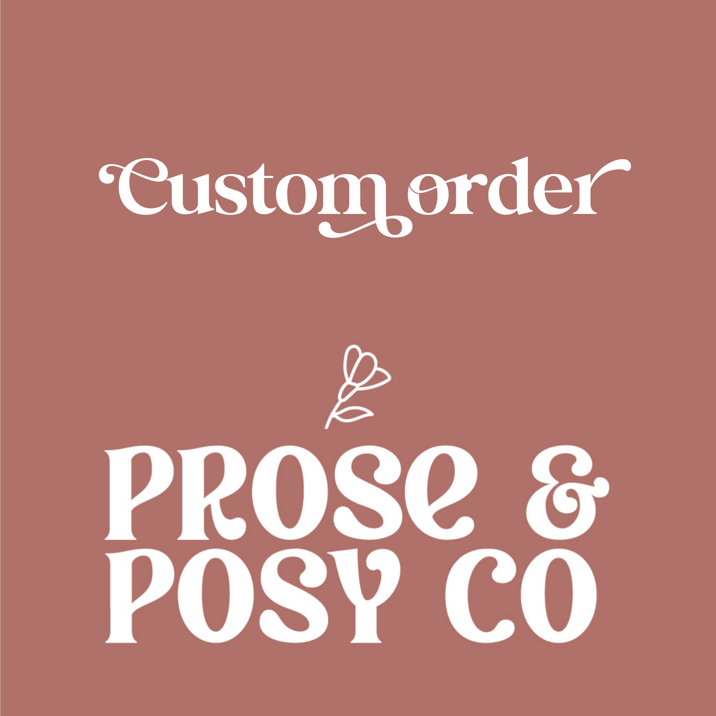 Custom Order