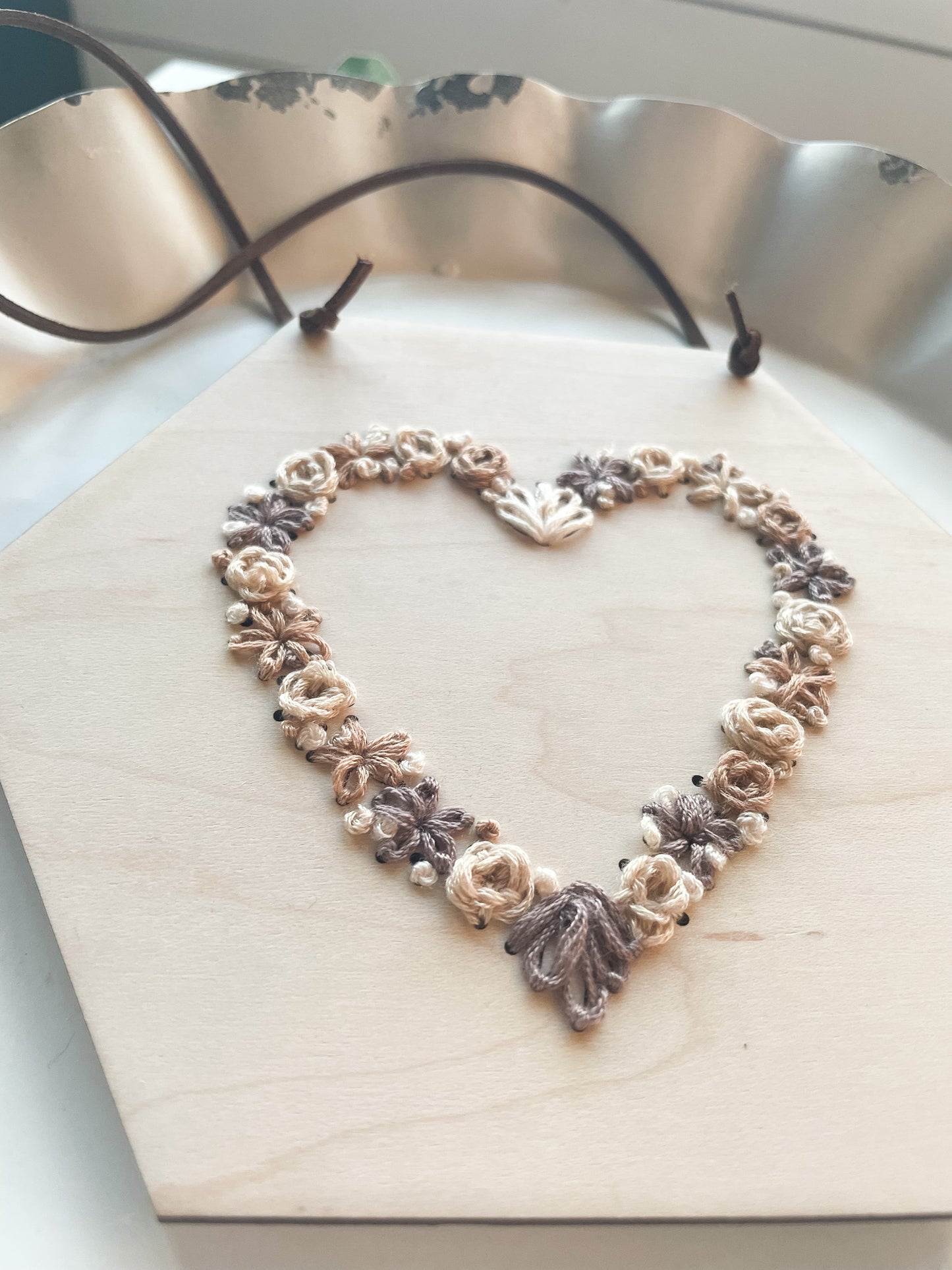 Floral Heart Embroidery Kit