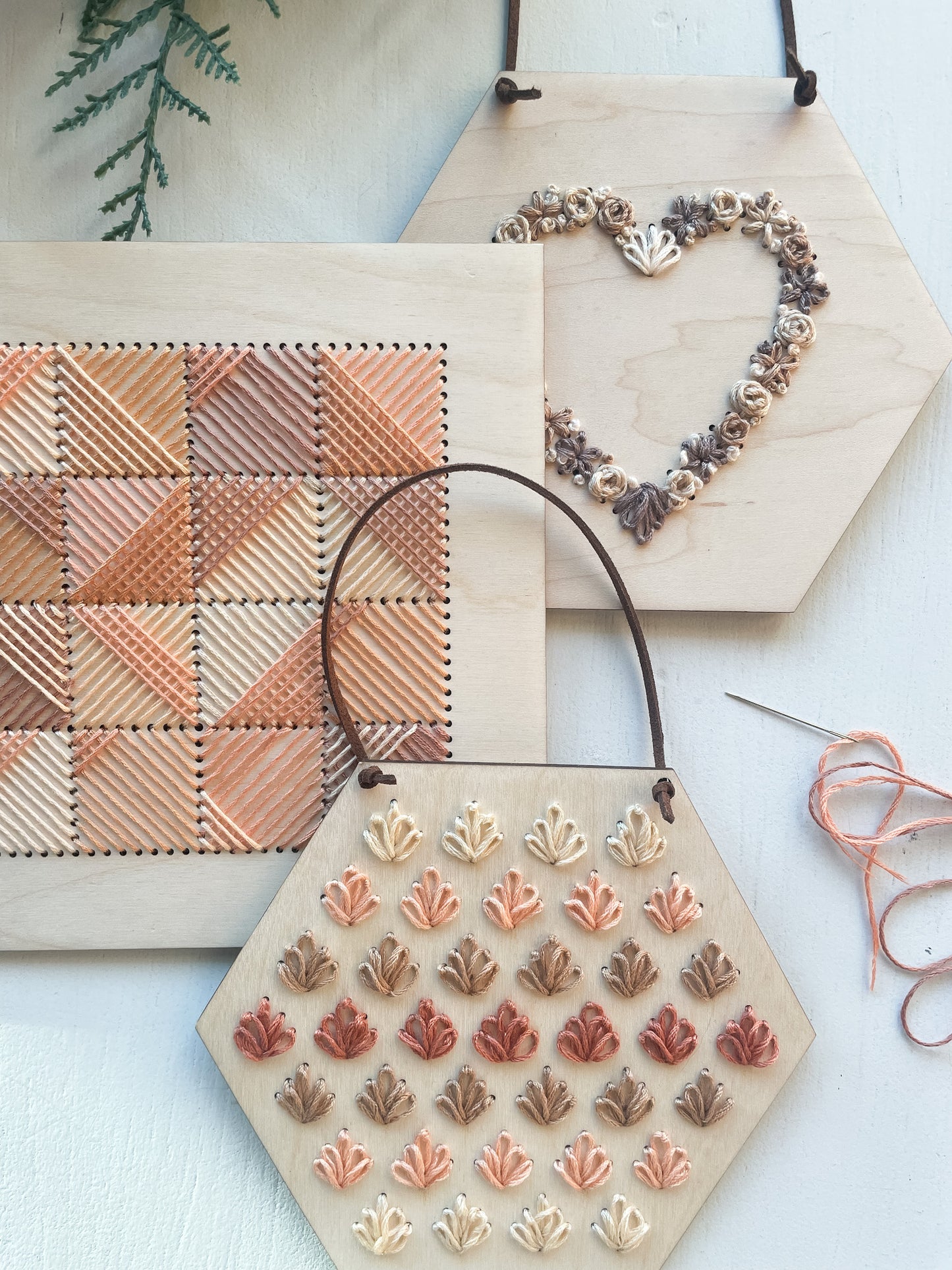 Floral Heart Embroidery Kit