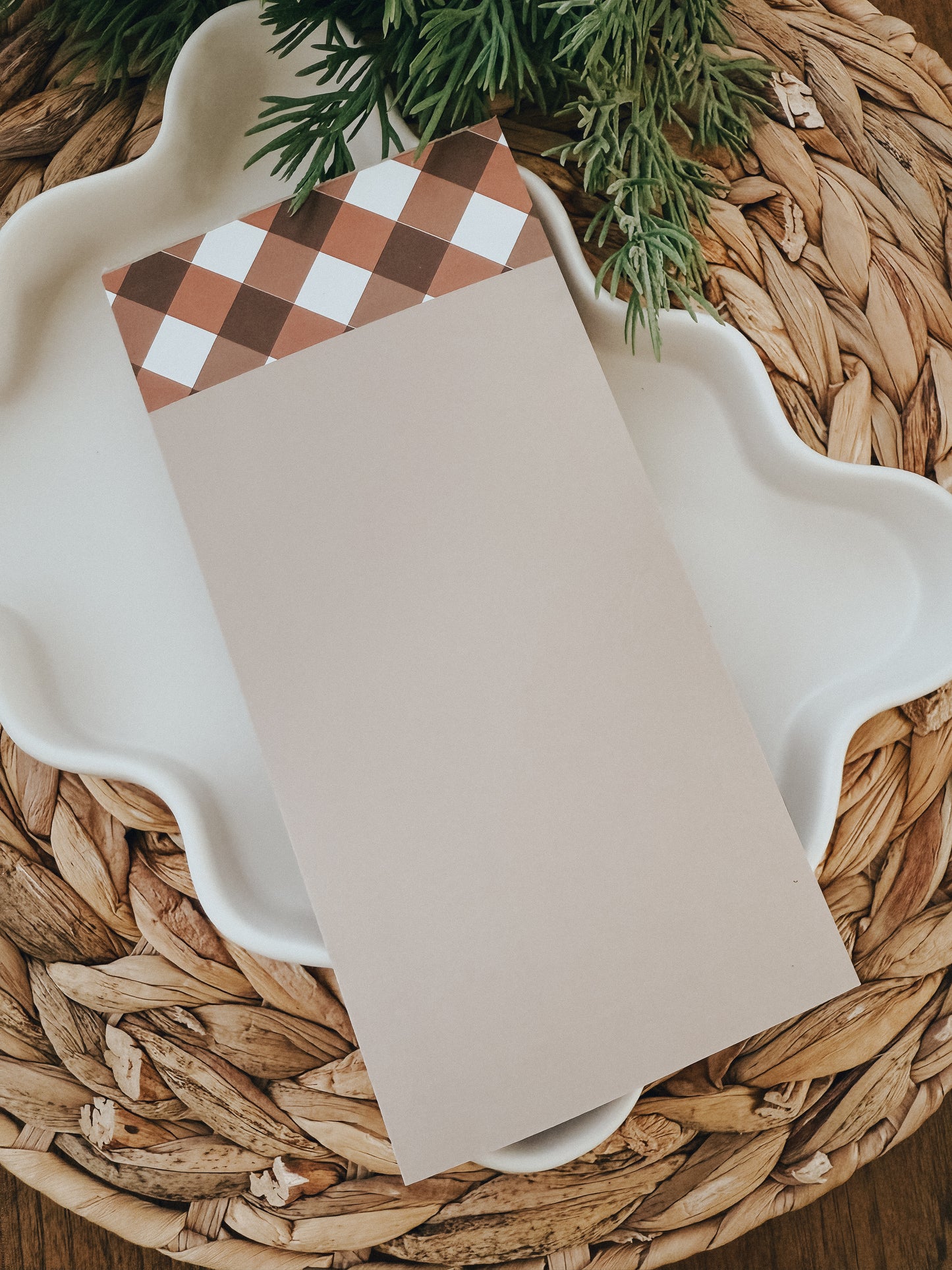 Notepad | Brown Plaid