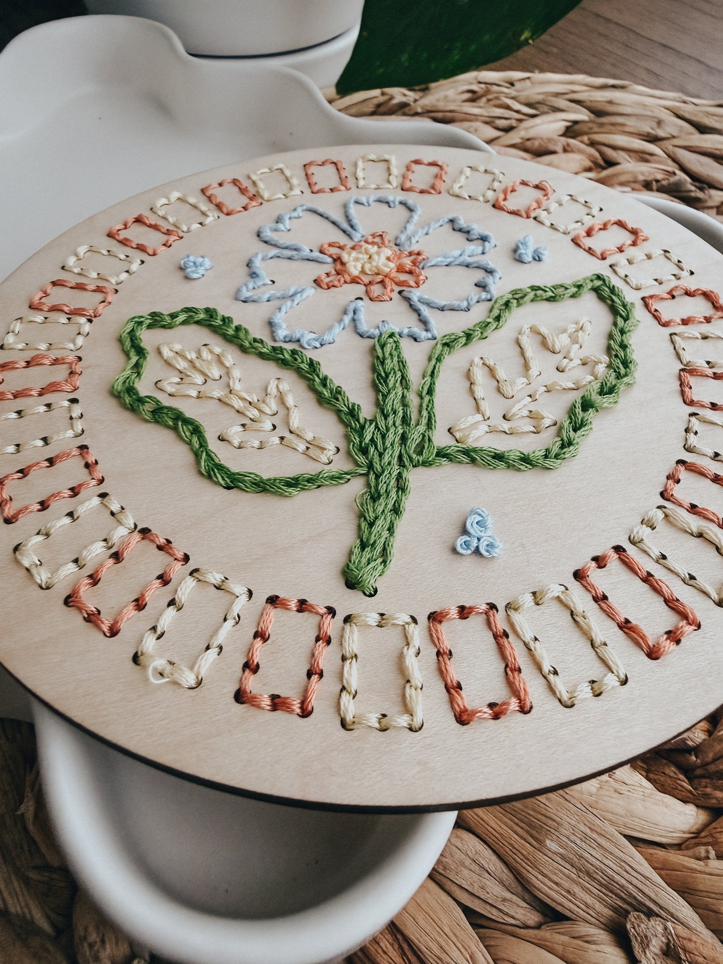 Floral Border no.4 | Embroidery Kit