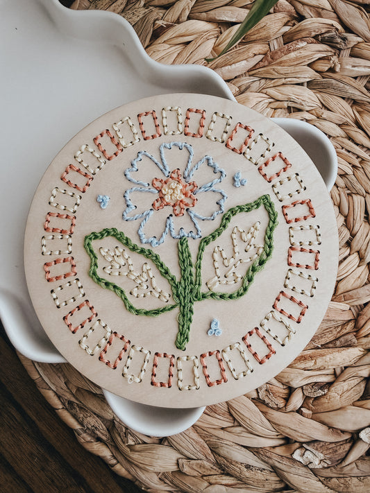 Floral Border no.4 | Embroidery Kit