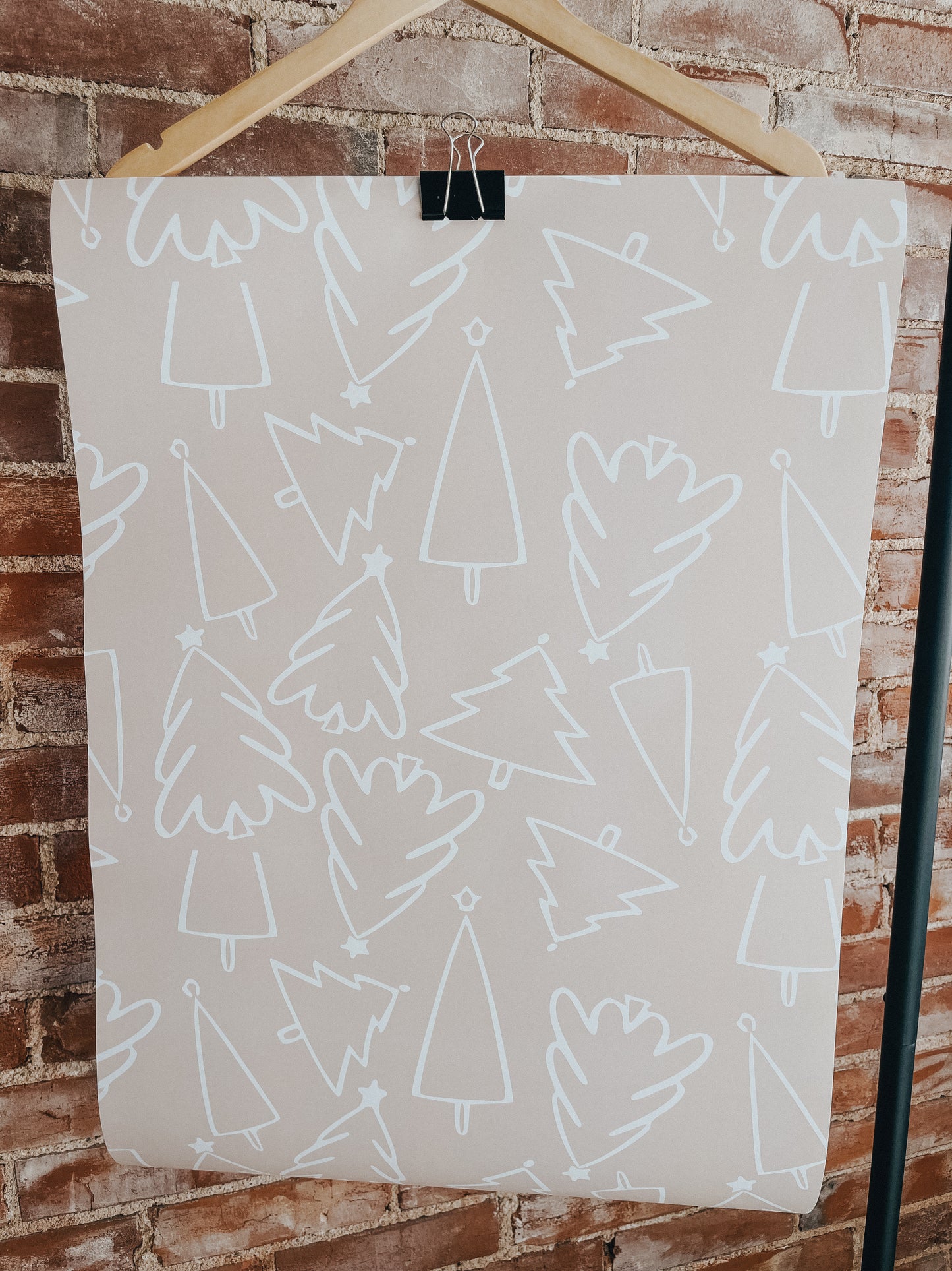 Neutral Trees Sheet | Wrapping Paper