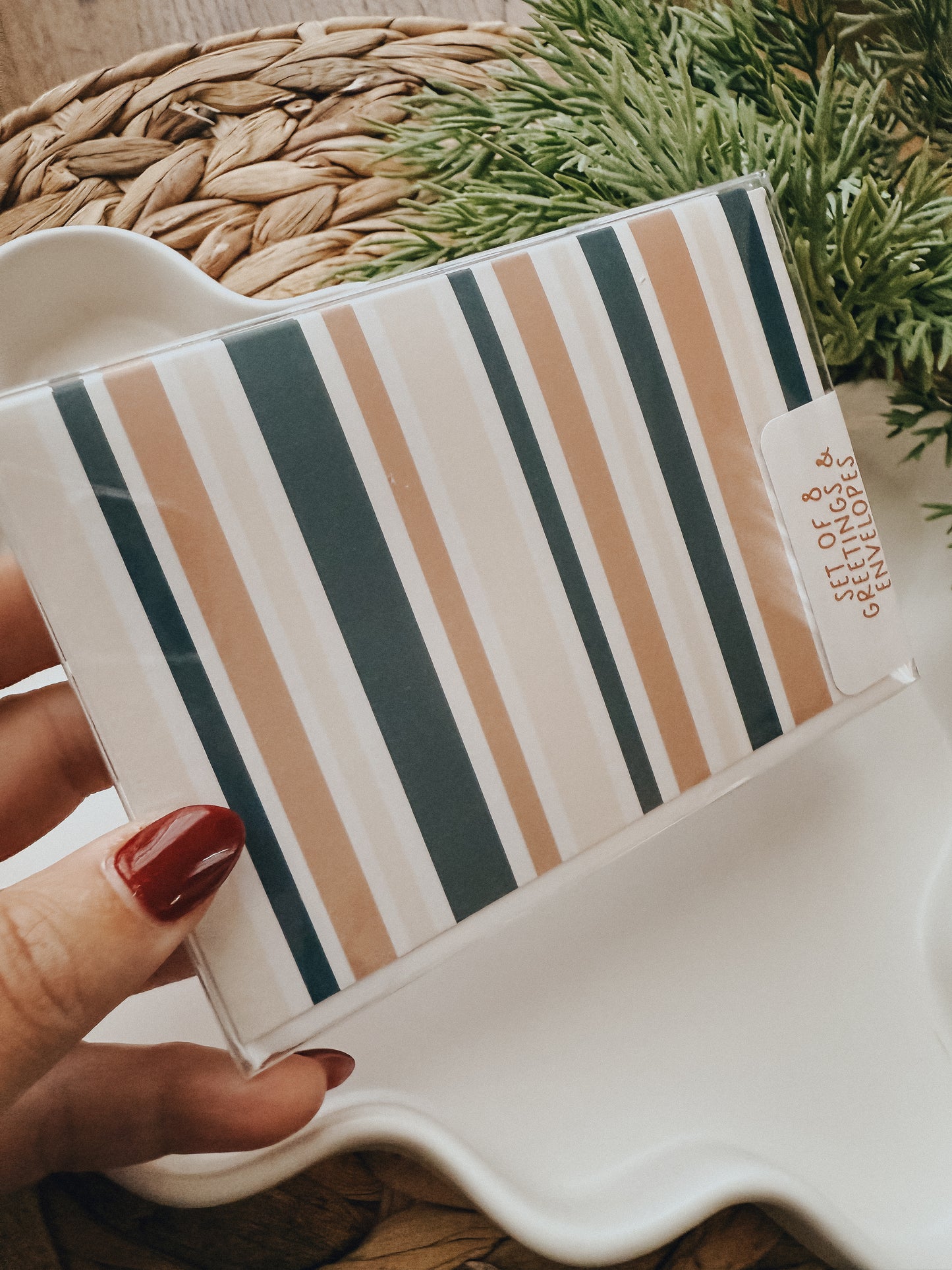 Blue Stripe | Notecard Set