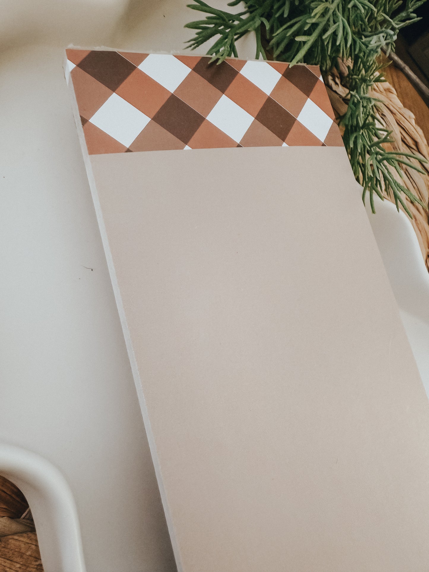 Notepad | Brown Plaid