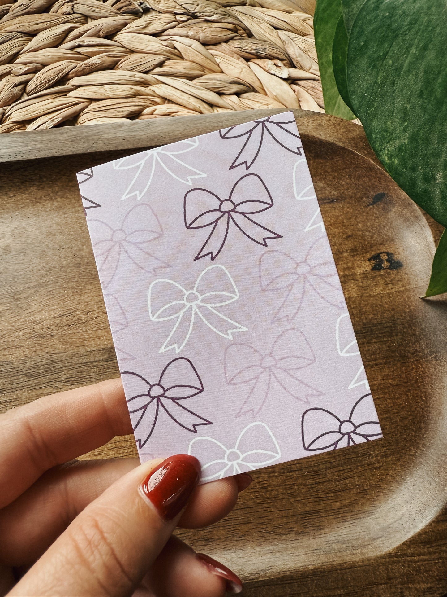 Lavender Bows | Mini Note