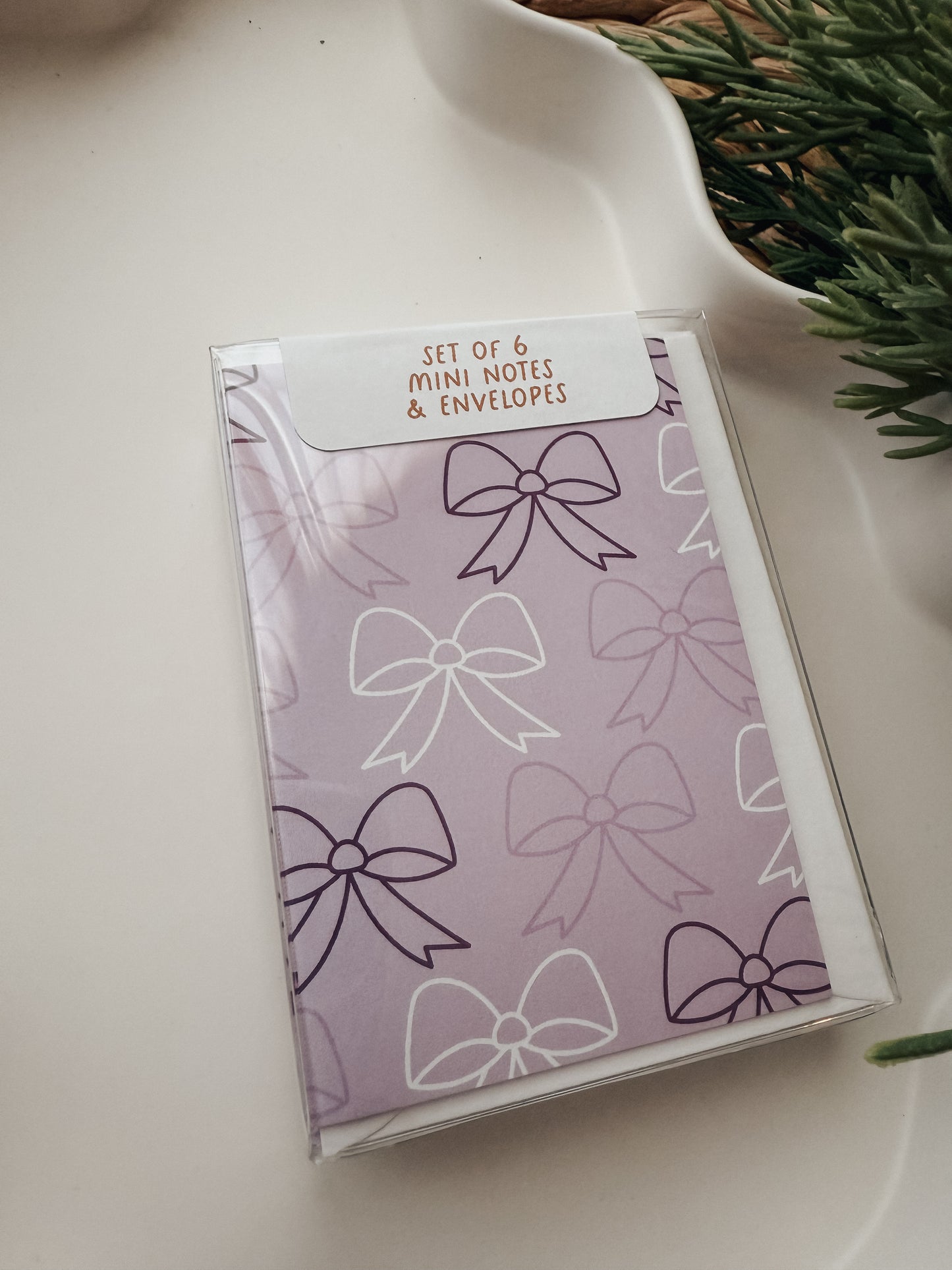 Lavender Bows | Mini Note