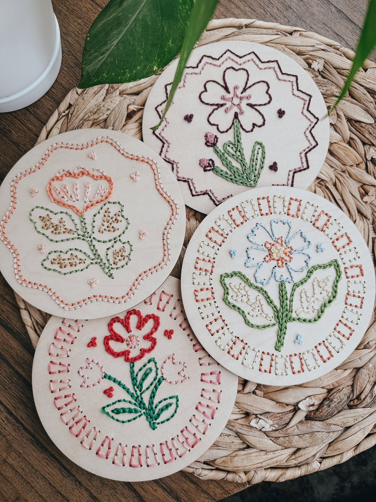 Floral Border no.3 | Embroidery Kit