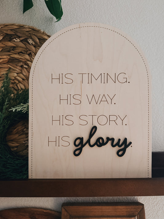 His Glory | Sign