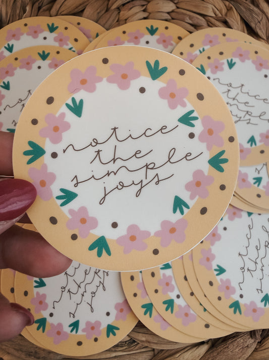 Notice the Simple Joys | Sticker