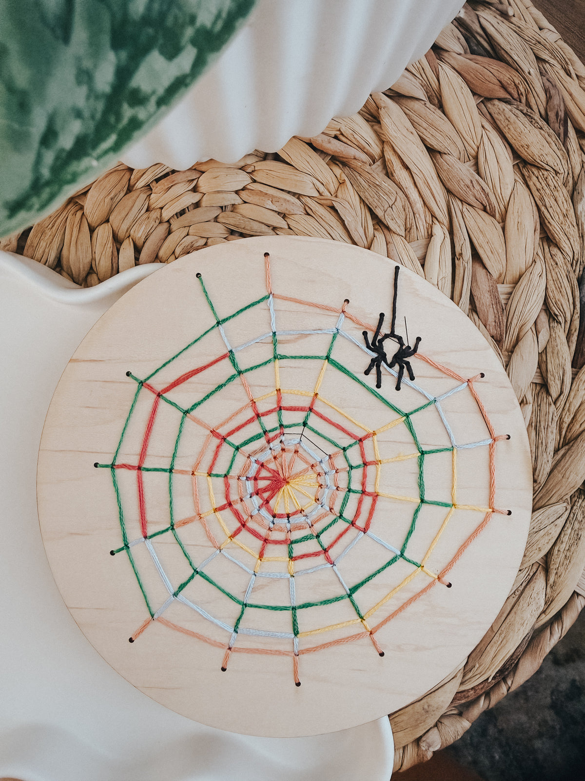 Color Block Spiderweb | Embroidery Kit