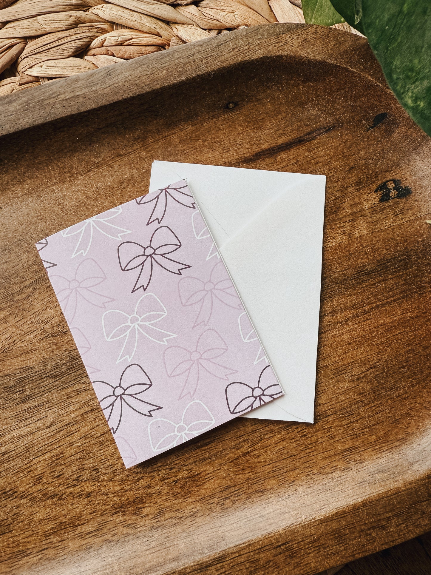 Lavender Bows | Mini Note