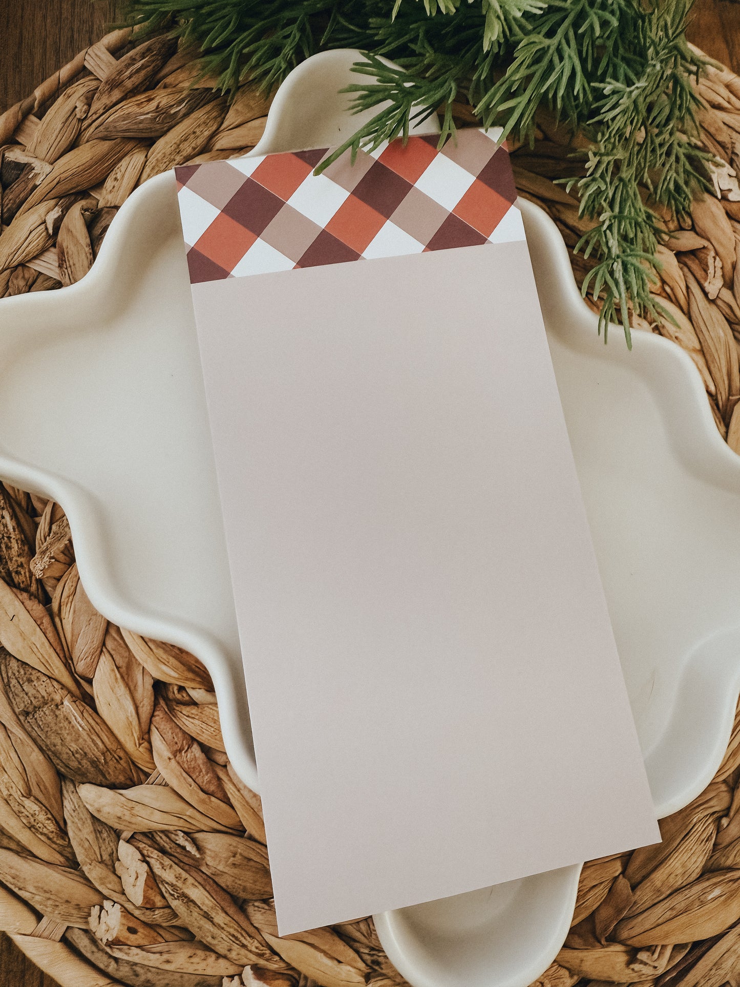 Notepad | Burgundy Plaid