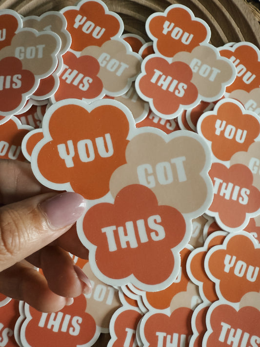 You Got This floral | Sticker