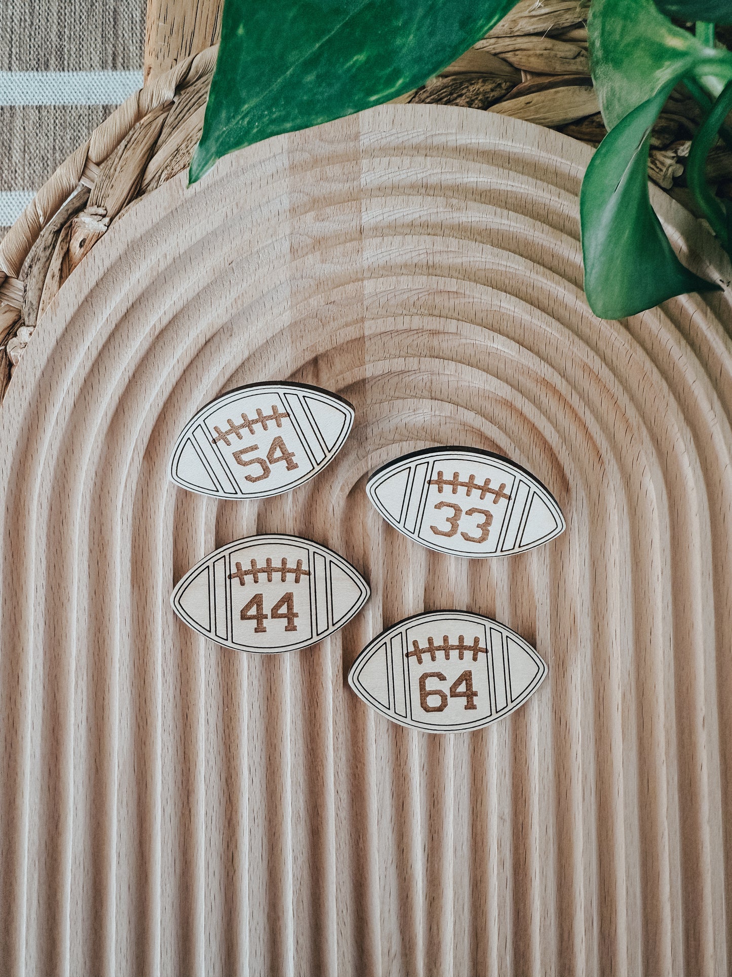 Football Button | Wood Pin