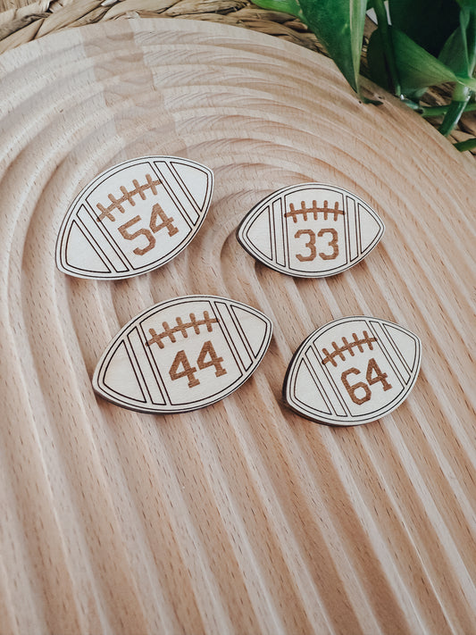Football Button | Wood Pin