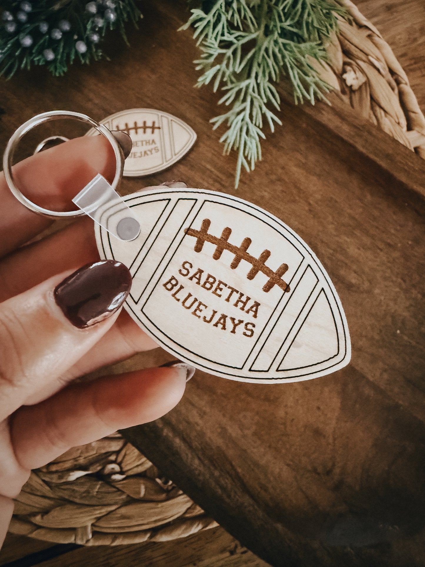 Custom Football | Keychain