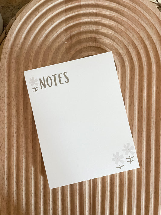 Notepad | floral notes