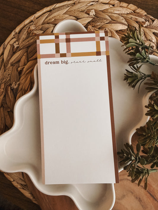 Notepad | Dream Big, Start Small