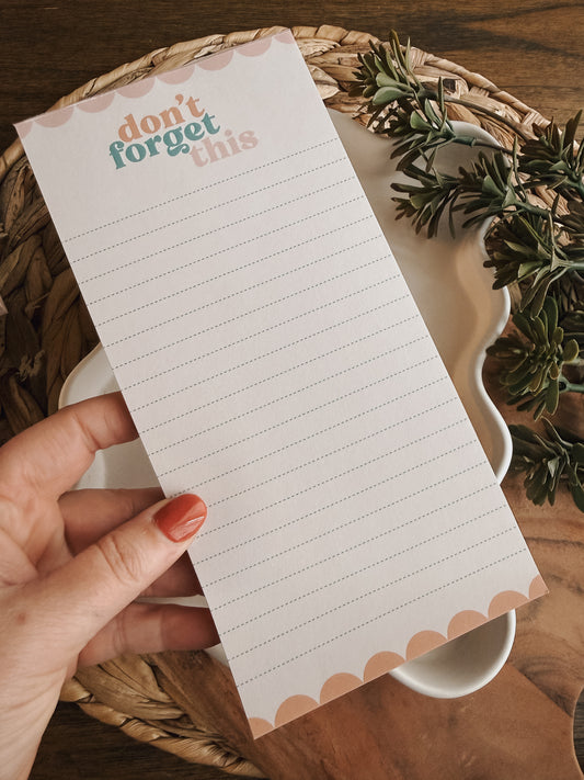 Notepad | Don't Forget This