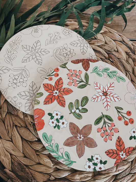 Christmas Floral | Paint by Number