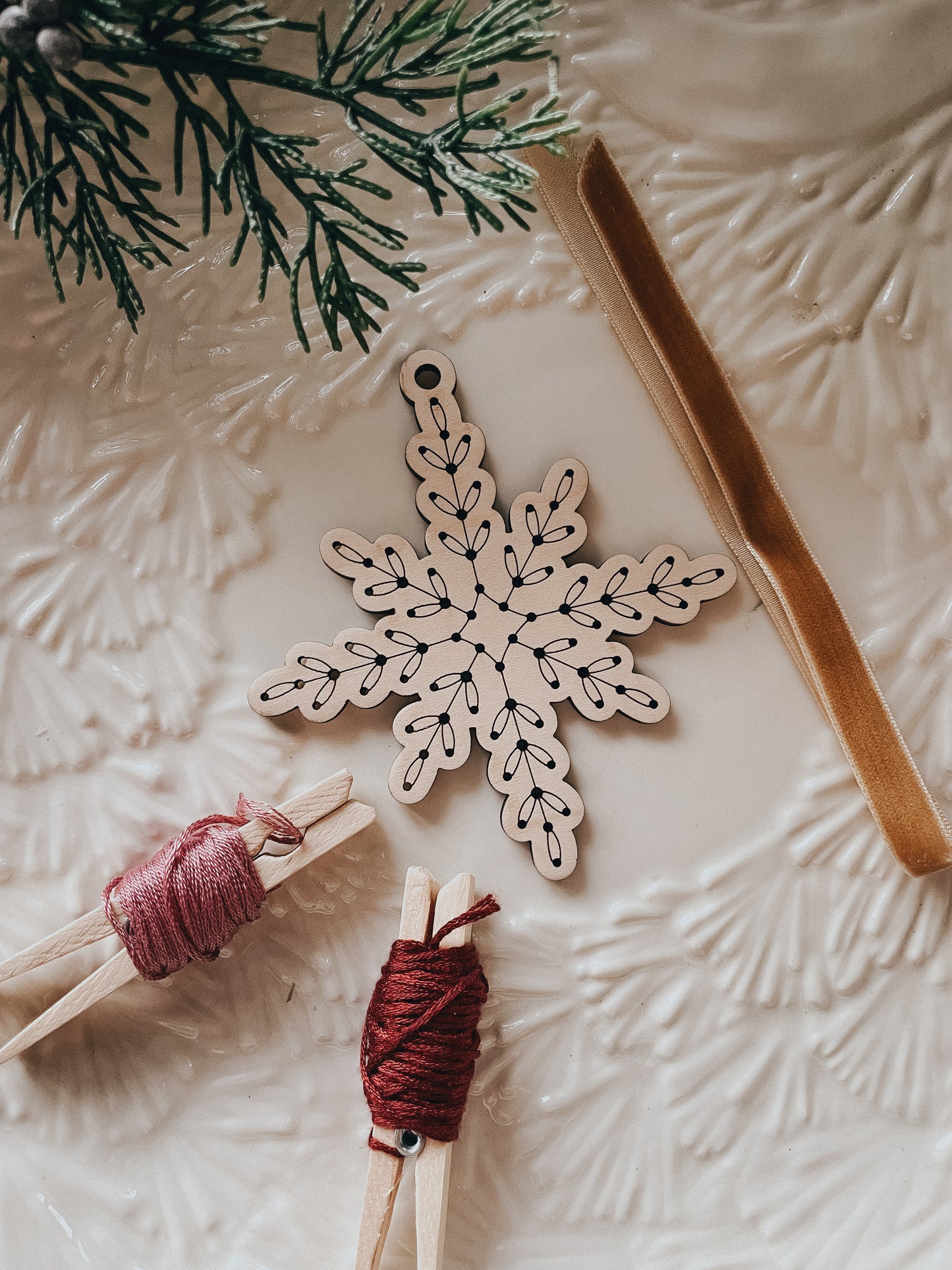 Snowflake Ornament | Embroidery Kit