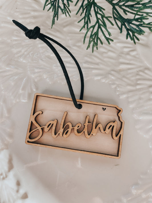 City & State | Ornament