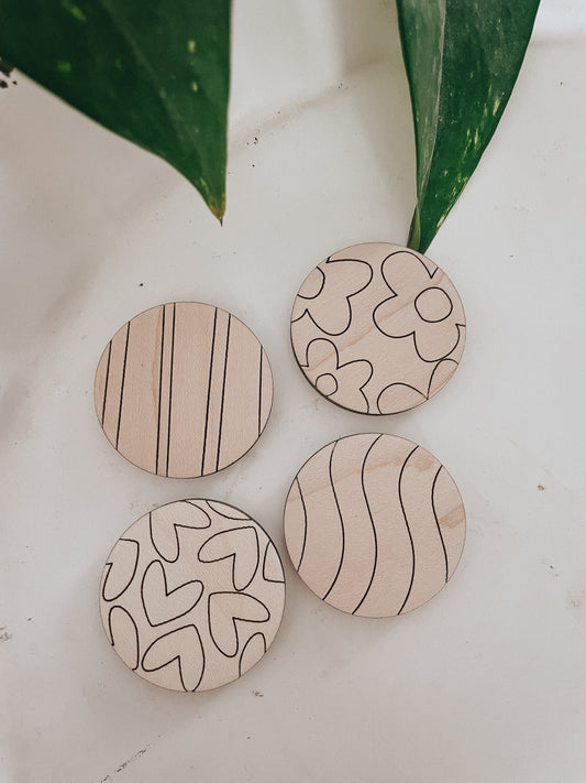 DIY Color In Tokens | 1.5" Set