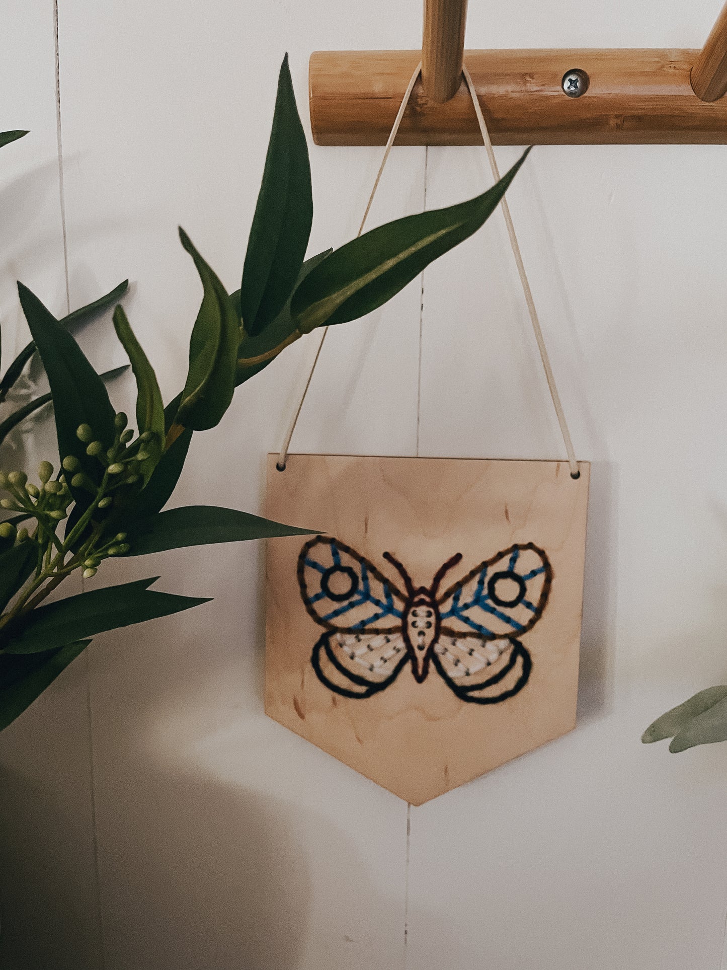 Butterfly Pennant Yarn Kit | DIY