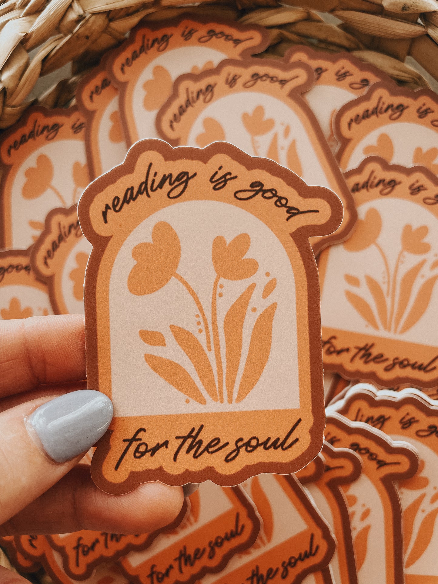 Reading is good for the soul | Sticker