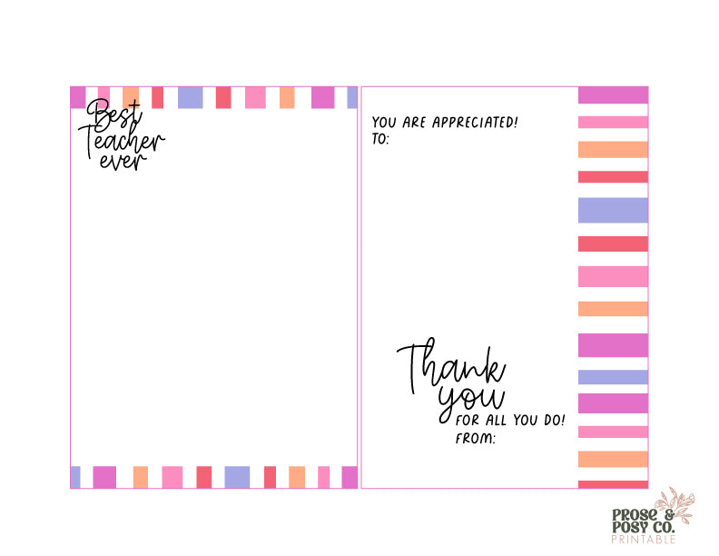 Teacher Printable | no 1