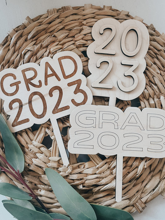 Cake Topper | Plant Marker | Grad