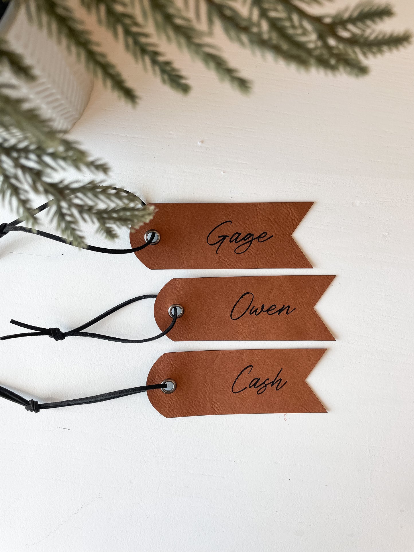 Leather Tag | Saddle