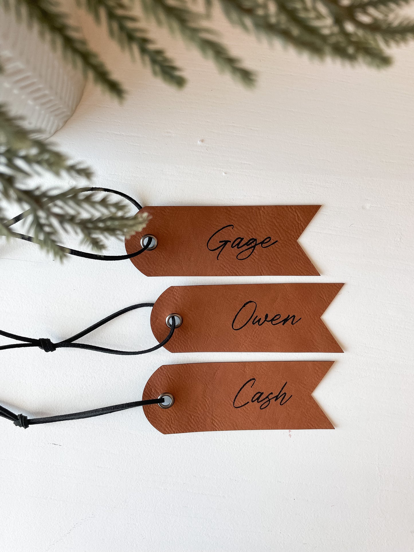 Leather Tag | Saddle