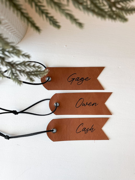 Leather Tag | Saddle