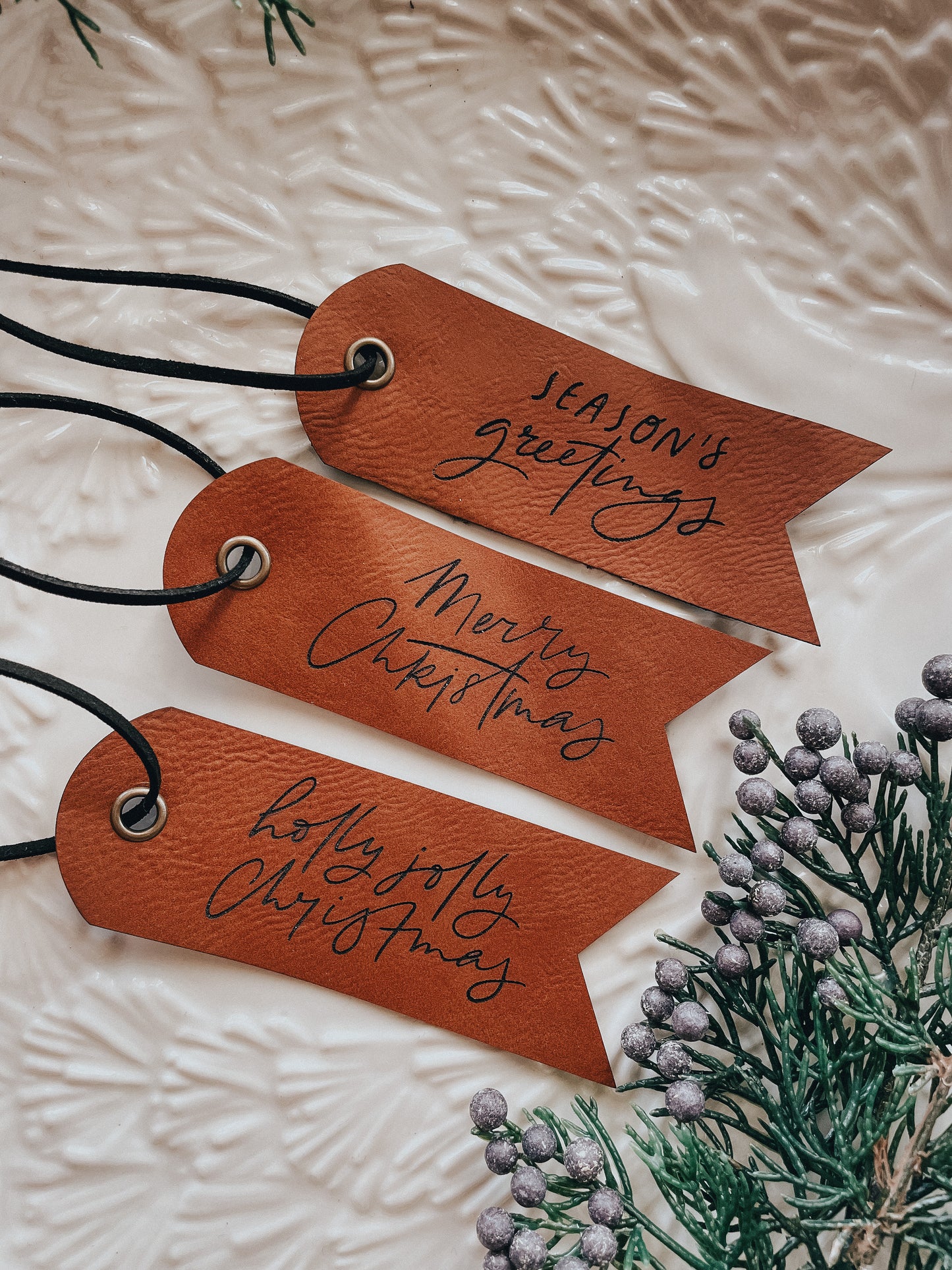 Leather Tag | Saddle